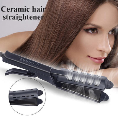 New Anti-Static Ceramic 2 in 1 Straightener and Curling Iron Dual