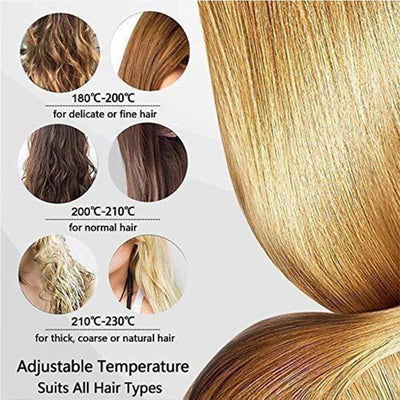 New Anti-Static Ceramic 2 in 1 Straightener and Curling Iron Dual