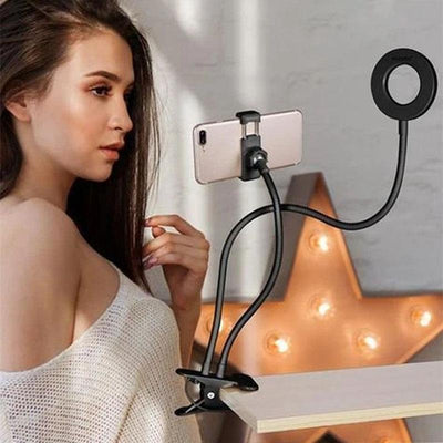 Professional Portable LED Light with Cell Phone Holder